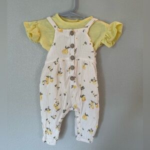 Yellow Jessica Simpson 3/6 months romper outfit